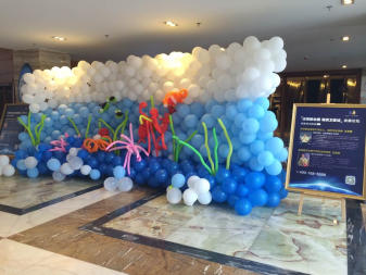 气球策划企业商务活动发布展览会气球场地布置
